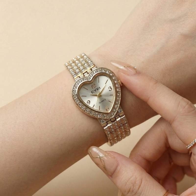 EYKI Love O'Clock Stainless Steel Watch - Golden