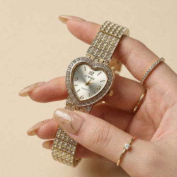 EYKI Love O'Clock Stainless Steel Watch - Golden