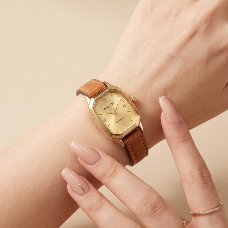 Dainty Retro Women Strap Watch | Vintage Women's Watch Pakistan