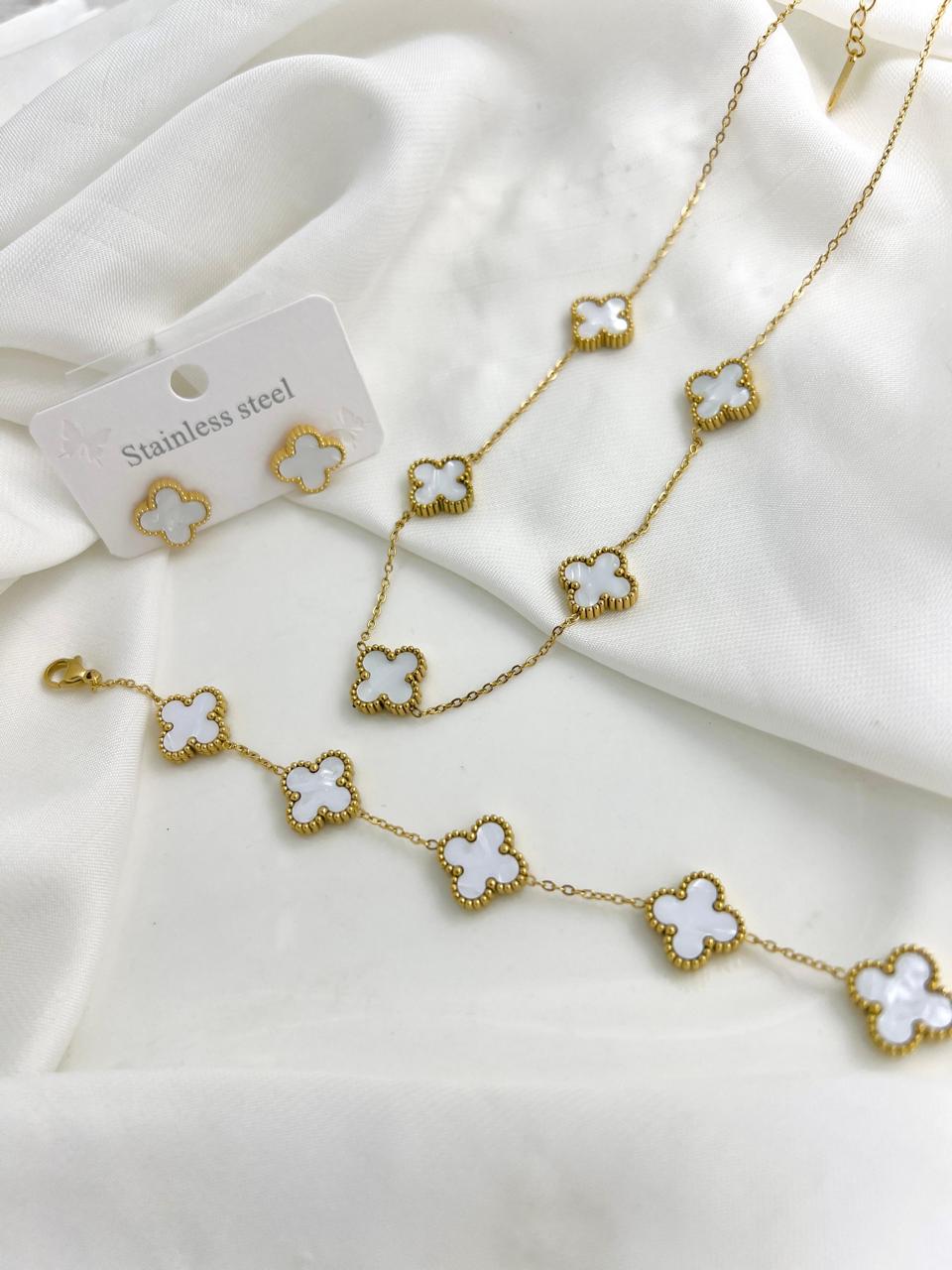 5 Leaf Clover Jewellery Set