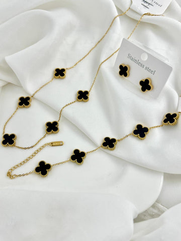 5 Leaf Clover Jewellery Set