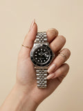 Rolex Submariner Silver-Black Dial Women Watch