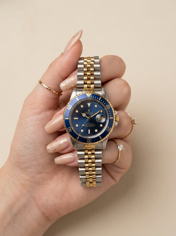 Rolex Submariner Two Tone-Blue Dial Women Watch