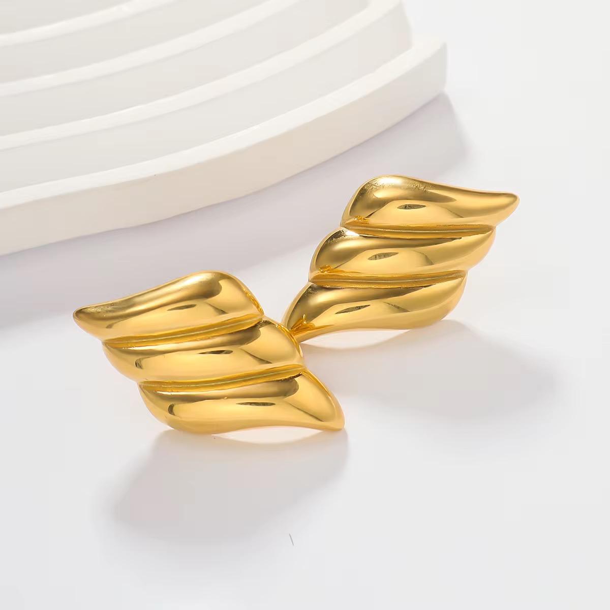 Gold Wings Earrings