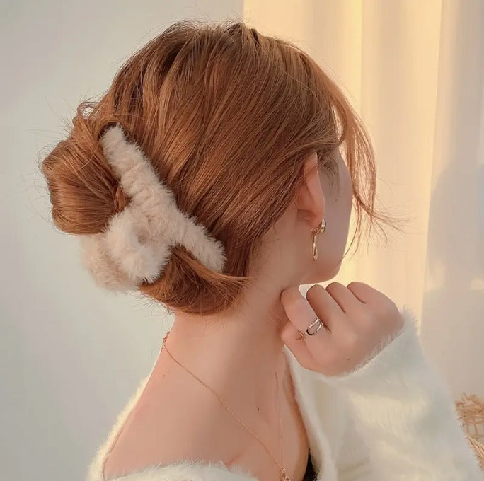6pcs Set Milk Tea Color Random Hair Clips