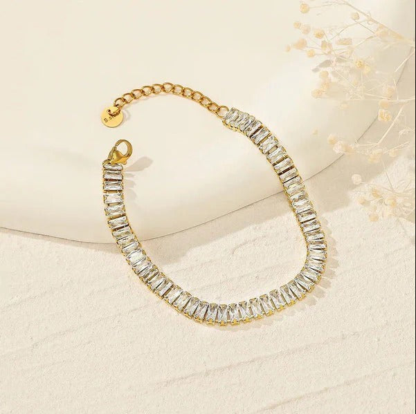 Golden Tennis Bracelet