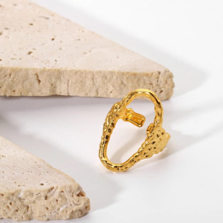 Punk Circle Adjustable Ring