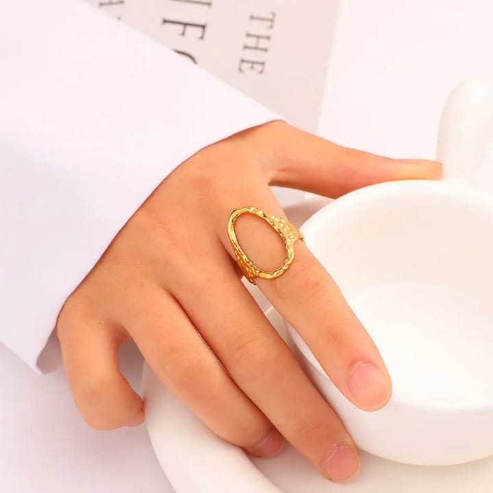 Punk Circle Adjustable Ring