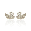 Iconic White Swan Studs
