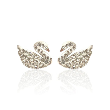 Iconic White Swan Studs