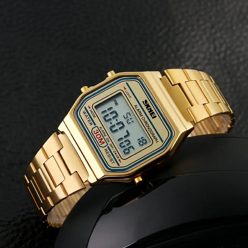 SKMEI Digital Legacy - Golden Watch