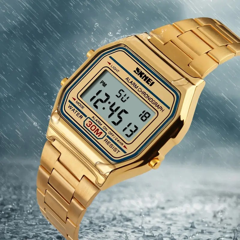 SKMEI Digital Legacy - Golden Watch