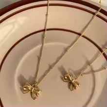 Dainty Bow Necklace