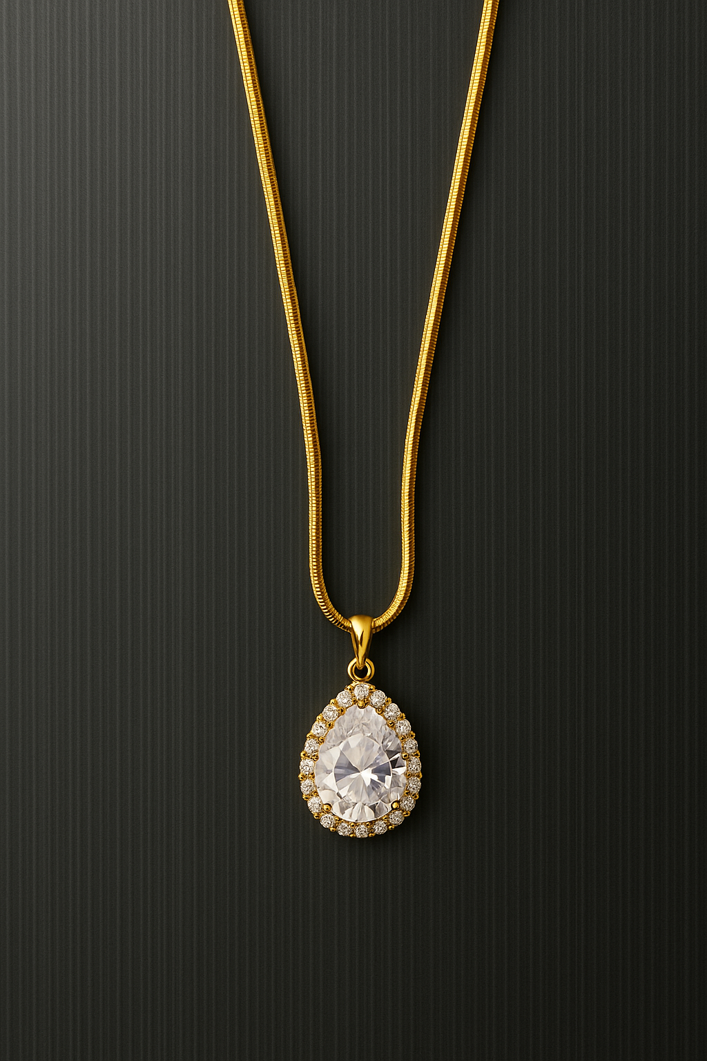 Luminous tear necklace
