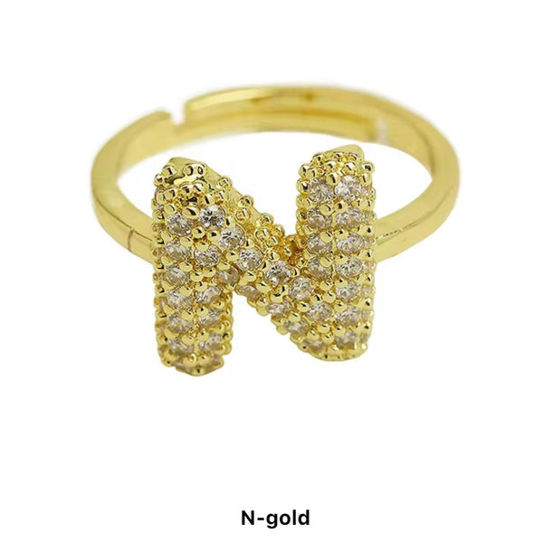 Alphabetical Bubble Rings (Adjustable)