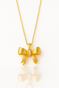 Crystal knot necklace