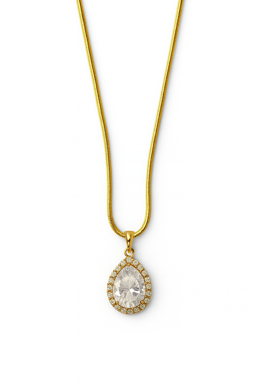 Luminous tear necklace