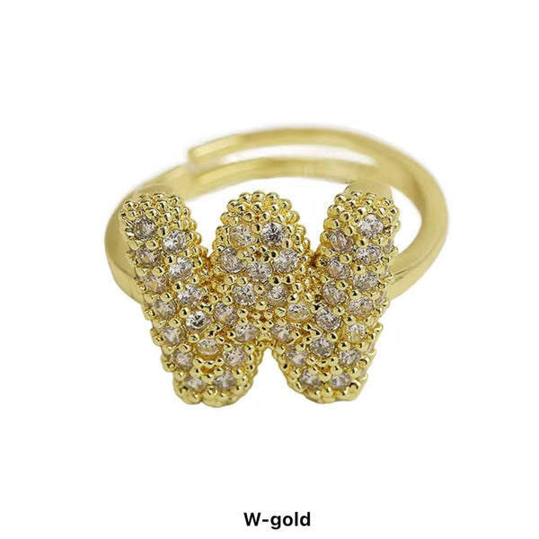 Alphabetical Bubble Rings (Adjustable)