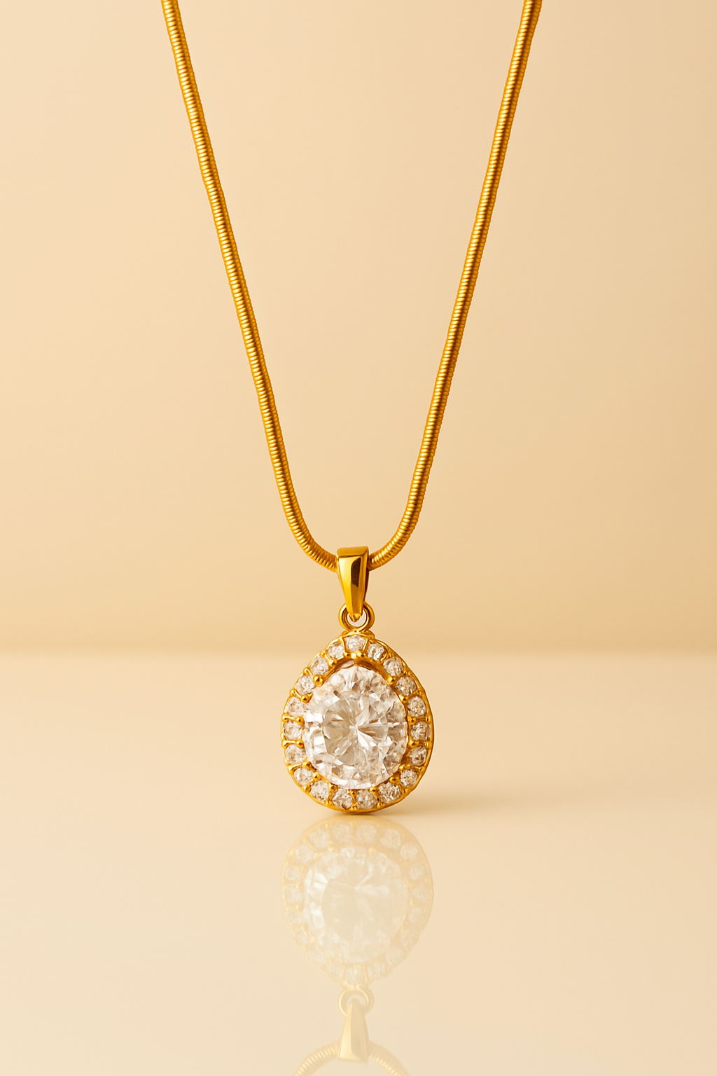 Luminous tear necklace