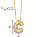Viral Bubble Letter Necklace