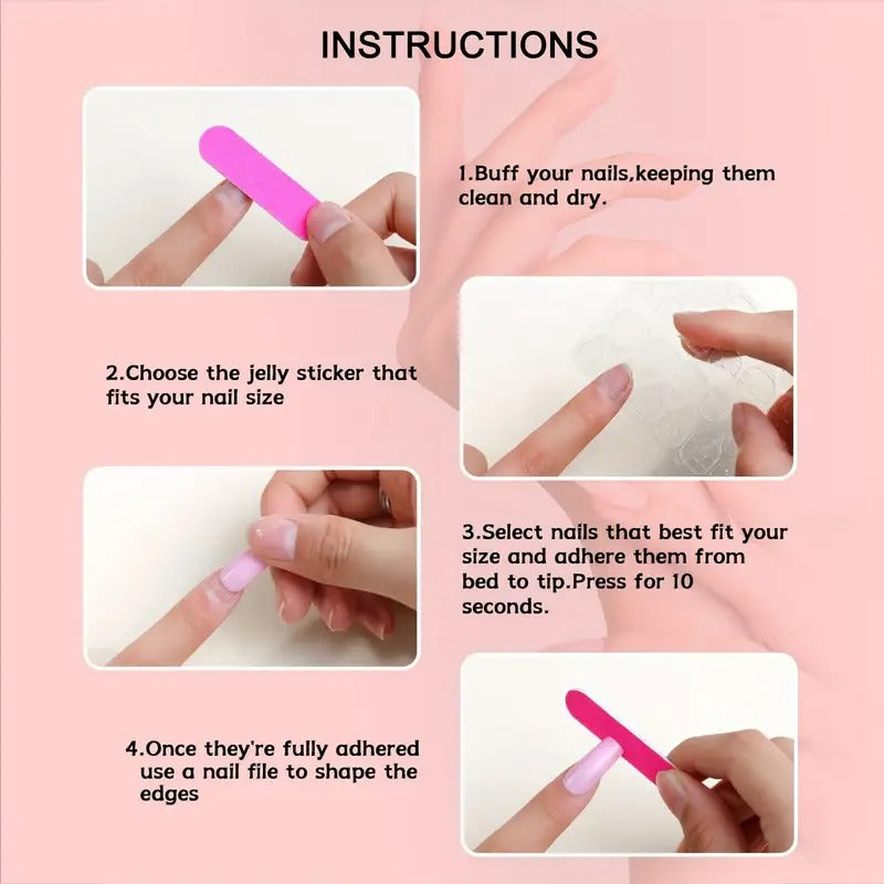 24pcs Almond Shaped Fake Nails
