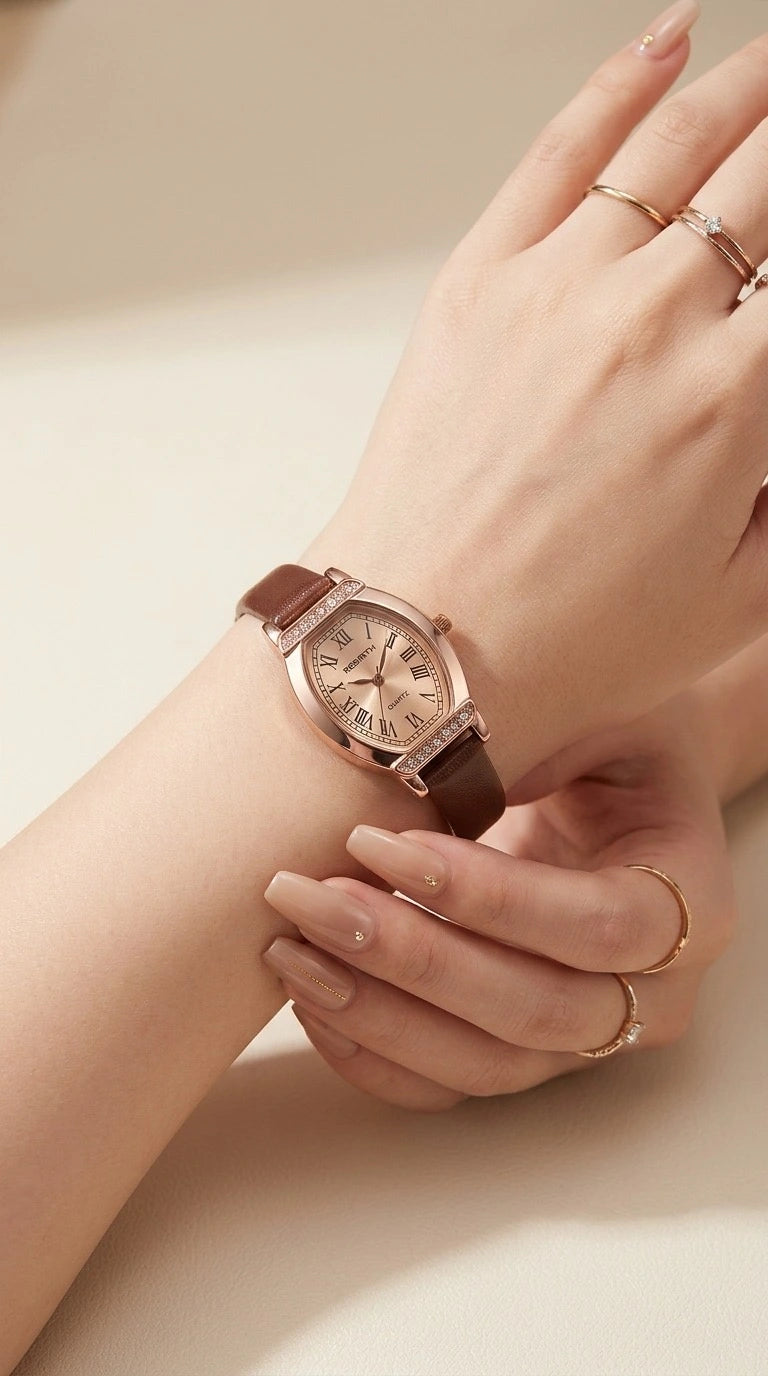 Office wear jewellery Pakistan vintage strap watch